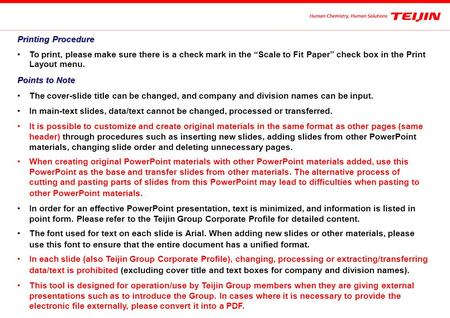 Printing Procedure To print, please make sure there is a check mark in the “Scale to Fit Paper” check box in the Print Layout menu. Points to Note The.