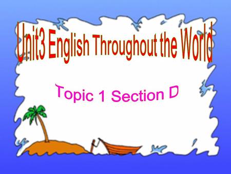 Enjoy a song （歌曲） Have a competition between groups to see which group is the most quick one to finish the following questions. 1 2.