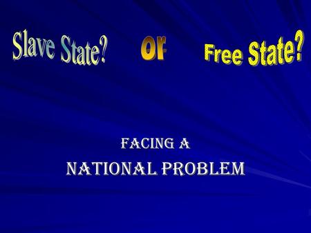 Facing a National Problem F.O.A. (Bellwork) What message do you get from this photo?