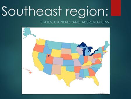 States, Capitals, and Abbreviations