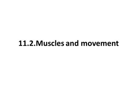 11.2.Muscles and movement. State the roles of bones, ligaments, muscles, tendons and nerves in human movement. Label a diagram of the human elbow joint,