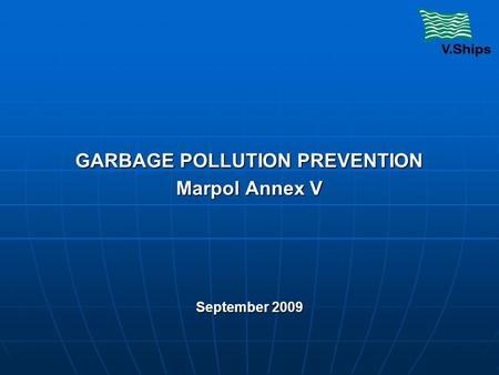 GARBAGE POLLUTION PREVENTION