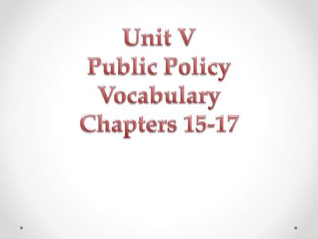 Q1. Public policy process A1. The political interactions that lead to the emergence and resolution of public policy issues.