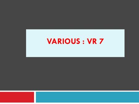 VARIOUS : VR 7. STATUS OF STAFF RADIATION PROTECTION IN ORTHOPEDY IN TUNISIAN HOSPITAL 1. H KAMOUN, H THABET, L CHARFI, C CHOUCHANE, N ATIA, A HAMMOU.