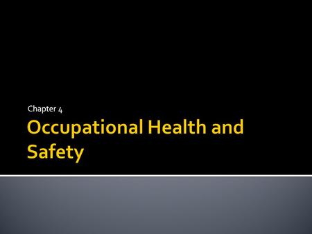 Chapter 4.  Mandatory for all persons working with laboratory animals  Safety training is also required  Vaccination may be required at some facilities: