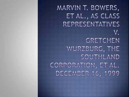 FACTS: The Plaintiffs (wow Appellants) had sued (along with other parties) the Respondent, Gretchen WURZBURG, Defendants below for damages resulting from.