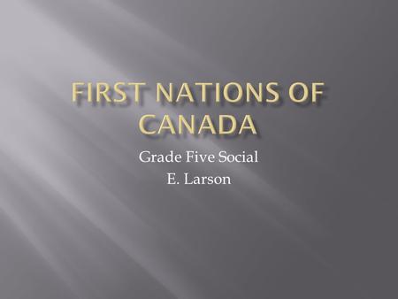 First Nations of Canada