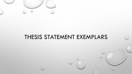 THESIS STATEMENT EXEMPLARS. HOW JOSEPH STALIN’S COLD AND HARSH LEADERSHIP LEFT A LEGACY OF WINNING WORLD WAR II AND A LEGACY OF FEAR AND DEATH JOSEPH.