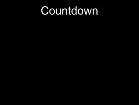 Countdown. Prayer Timeline - Joshua 55 years Timeline - Judges 290 years.