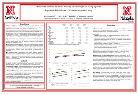 Introduction History of Childhood Abuse and Recovery of Neurocognition during Inpatient Psychiatric Rehabilitation: 18-Month Longitudinal Study Kee-Hong.