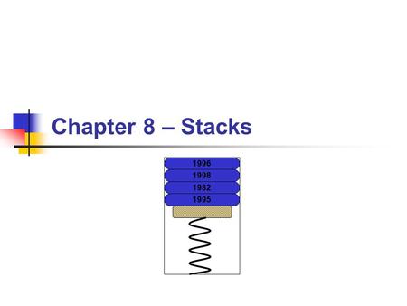 Chapter 8 – Stacks 1996 1998 1982 1995.