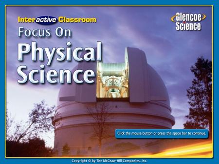 Chapter Menu Lesson 1: How Atoms Form Compounds