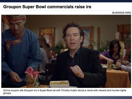 Homework-Big Ideas on Super Bowl Strategic Objectives Met?  Chevrolet  Coca-Cola  Groupon  Stella Artois.