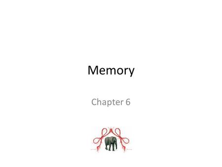 Memory Chapter 6.