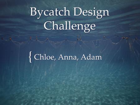 { Bycatch Design Challenge Chloe, Anna, Adam. Overview Students will be introduced to the issue of bycatch in the fishing industry by learning about albatrosses.