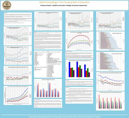 Determining Wages: The Changing Role of Education Professor David L. Schaffer and Jacob P. Raleigh, Economics Department We gratefully acknowledge generous.