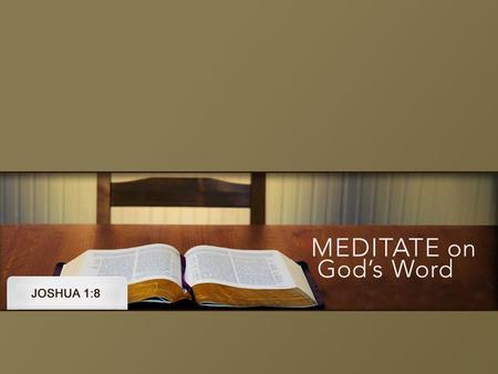 3 IMPORTANT THINGS TO NOTE: A.Joshua had everything in the world going for him, but still needed reassurance and, B. We see God speaking to Joshua’s specific.