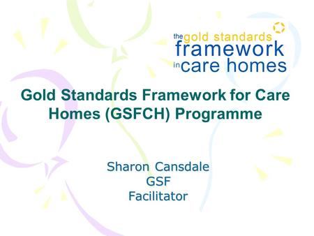 Sharon Cansdale GSF Facilitator