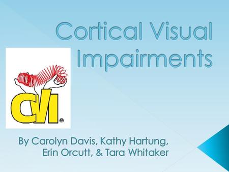 Cortical visual impairment (CVI) occurs when there is damage to the visual cortex, and/or the posterior visual pathways within the brain. The eye generally.