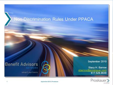 Non-Discrimination Rules Under PPACA