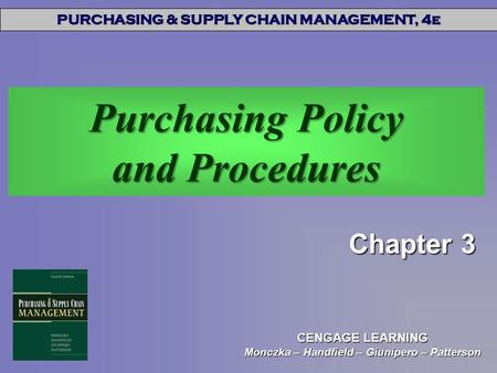 Purchasing Policy and Procedures