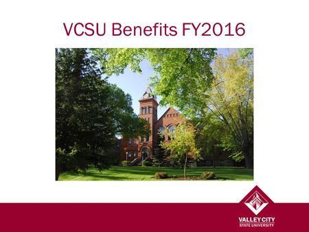 VCSU Benefits FY2016. Broadband Job Classifications 0000 BAND: Executive/Administrative1000 BAND: Administrative/Managerial2000 BAND: Academic3000 BAND: