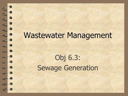 Wastewater Management