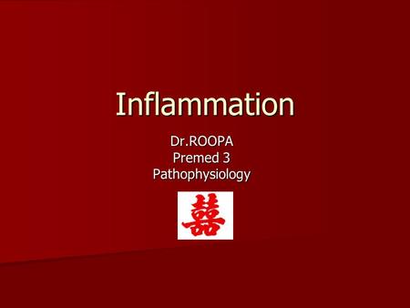 Dr.ROOPA Premed 3 Pathophysiology