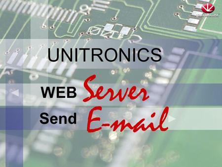 UNITRONICS Server E-mail WEB Send.