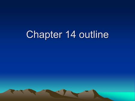 Chapter 14 outline. Between a.d. 500 and 1000, the Church became involved in a serious power struggle that hurt the Church’s ability to carry out Jesus’