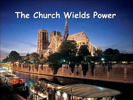 The Church Wields Power. After crowning Charlemagne in 800, the church’s goal was to influence both spiritual & political issuesAfter crowning Charlemagne.