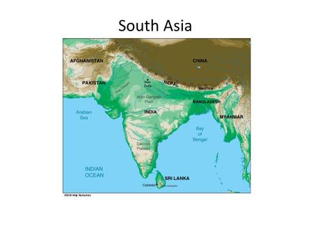 South Asia.