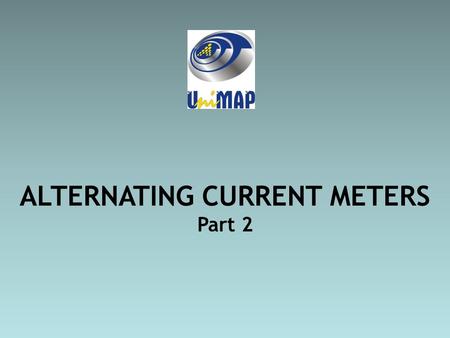 ALTERNATING CURRENT METERS