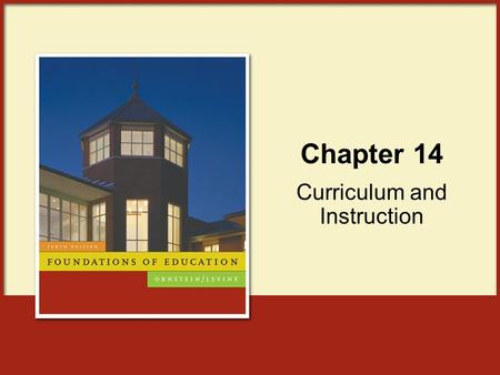 Curriculum and Instruction