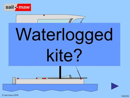 Waterlogged kite? © sail-maw 2009 040209. So what goes wrong? © sail-maw 2009 040209.