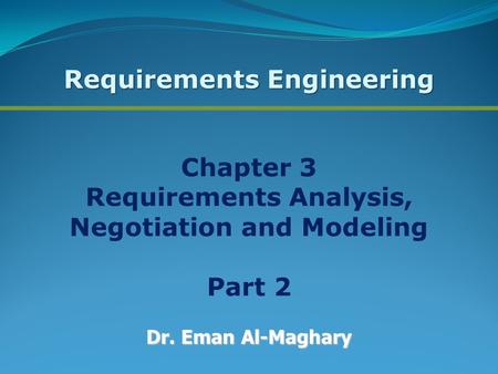 Requirements Engineering