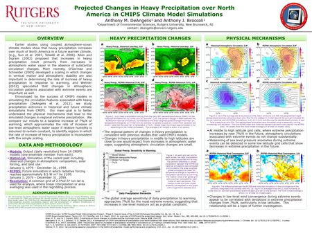 A b cd a b ab c d  Changes in low-level wind convergence during extreme events appear to be correlated with deviations in extreme precipitation changes.