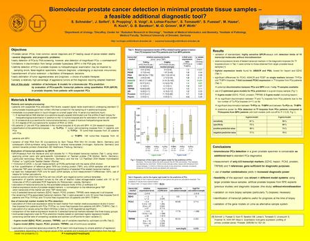 Tab.2: Diagnostic rule for the 4-gene logit model for the prediction of PCa Transcript levels of the 4 transcript markers of one patient are given as calculation.