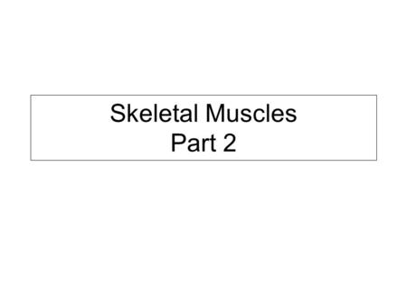 Skeletal Muscles Part 2. A few review questions Muscles of the face originate in the skull. Where do they insert? The skin What is the strongest muscle.