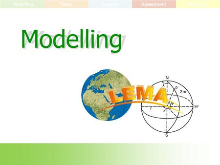 Modelling Tasks LessonsAssessment Reflecting. What is modelling? Modelling Tasks LessonsAssessment Reflecting 2.