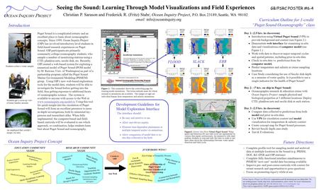 Students collect a water sample. An amphipod that couldn’t escape our nets. Figure 1: This screenshot shows the controlling page for running model animations.