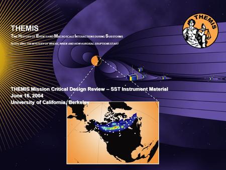 THEMIS Mission CDR 1 UCB, June 16, 2004 THEMIS T IME H ISTORY OF E VENTS AND M ACROSCALE I NTERACTIONS DURING S UBSTORMS RESOLVING THE MYSTERY OF WHERE,