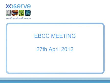 EBCC MEETING 27th April 2012. AGENDA 1.0Introduction 2.0Minutes and Actions 3.0Operational Update 4.0Modification Proposals 5.0 Significant Code Review.