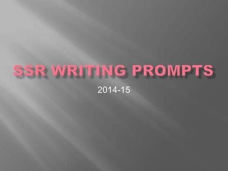 2014-15.  In at least two paragraphs…..  Tell me why you chose your book  Explain the characters that were introduced and give me your impressions.