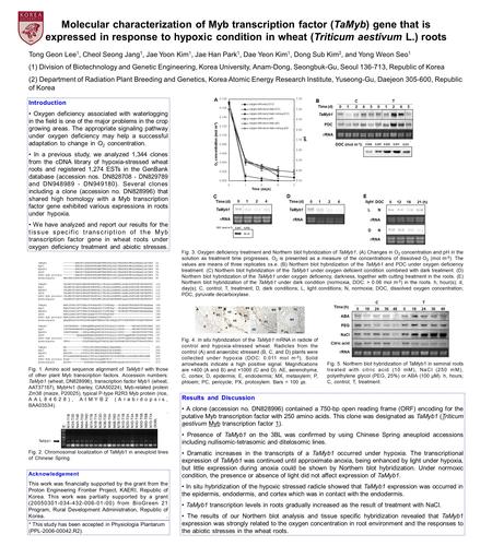 Introduction.………………………………………... Oxygen deficiency associated with waterlogging in the field is one of the major problems in the crop growing areas. The.