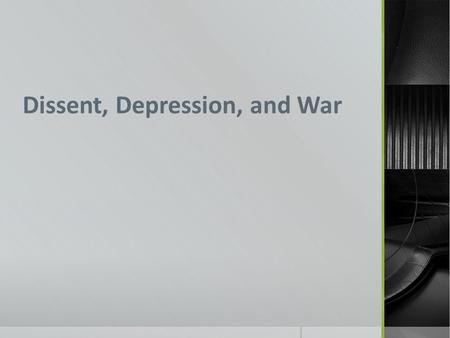 Dissent, Depression, and War. Farmers’ Alliance.