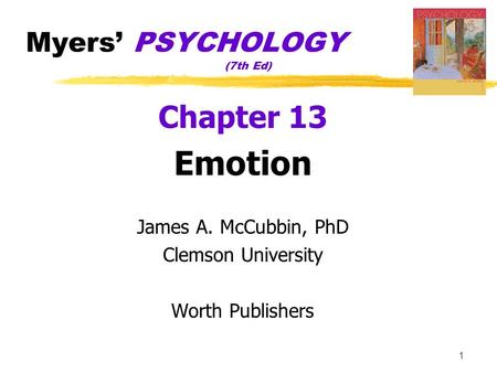 Myers’ PSYCHOLOGY (7th Ed)