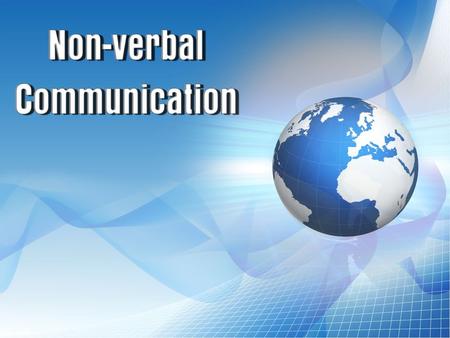 NONVERBAL COMMUNICATION