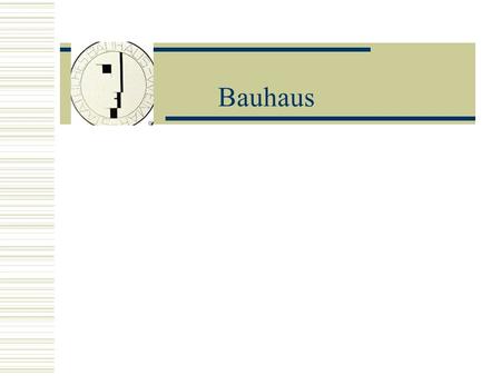 Bauhaus. History of Bauhaus  The Bauhaus was founded in 1919 by Walter Gropius. Gropius came from the Werkbund Movement, which aimed to integrate art.