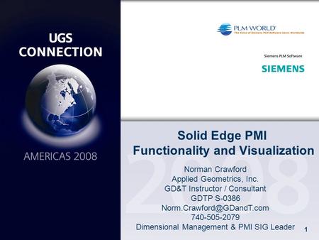 Solid Edge PMI Functionality and Visualization